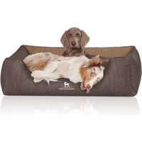 Knuffelwuff Orthopädisches Hundebett Outlander aus laser-gestepptem Kunstleder braun/ caramell XL Knuffelwuff Orthopädisches Hundebett Outlander aus laser-gestepptem Kunstleder braun/ caramell XL von Knuffelwuff