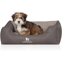 Knuffelwuff Orthopädisches Hundebett Outlander aus laser-gestepptem Kunstleder hellgrau/ dunkelgrau M-L Knuffelwuff Orthopädisches Hundebett Outlander aus laser-gestepptem Kunstleder hellgrau/ dunkelgrau M-L von Knuffelwuff