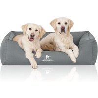 Knuffelwuff Orthopädisches Wasserabweisendes Hundebett Leon aus Velours mit Handwebcharakter petrol XXL Knuffelwuff Orthopädisches Wasserabweisendes Hundebett Leon aus Velours mit Handwebcharakter petrol XXL von Knuffelwuff