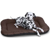Knuffelwuff Wasserfestes In und Outdoor Hundebett Lucky aus Nylongewebe braun L von Knuffelwuff