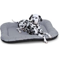 Knuffelwuff Wasserfestes In und Outdoor Hundebett Lucky aus Nylongewebe grau L von Knuffelwuff
