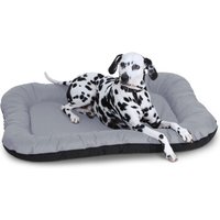 Knuffelwuff Wasserfestes In und Outdoor Hundebett Lucky aus Nylongewebe grau L von Knuffelwuff