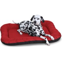 Knuffelwuff Wasserfestes In und Outdoor Hundebett Lucky aus Nylongewebe rot L von Knuffelwuff