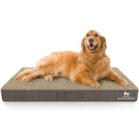 Knuffelwuff orthopädische Hundematte Ellenie aus Teddymaterial und Velours beige XXL Knuffelwuff orthopädische Hundematte Ellenie aus Teddymaterial und Velours beige XXL von Knuffelwuff