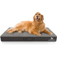 Knuffelwuff orthopädische Hundematte Ellenie aus Teddymaterial und Velours grau XXL Knuffelwuff orthopädische Hundematte Ellenie aus Teddymaterial und Velours grau XXL von Knuffelwuff