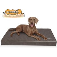 Knuffelwuff orthopädische Hundematte Palomino aus laser-gestepptem Kunstleder braun/ grau XXXL Knuffelwuff orthopädische Hundematte Palomino aus laser-gestepptem Kunstleder braun/ grau XXXL von Knuffelwuff