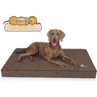 Knuffelwuff orthopädische Hundematte Palomino aus laser-gestepptem Kunstleder braun XXXL Knuffelwuff orthopädische Hundematte Palomino aus laser-gestepptem Kunstleder braun XXXL von Knuffelwuff