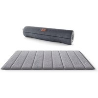 Knuffelwuff tragbare Reisematte Linea Travel aus Velours grau XXL Knuffelwuff tragbare Reisematte Linea Travel aus Velours grau XXL von Knuffelwuff