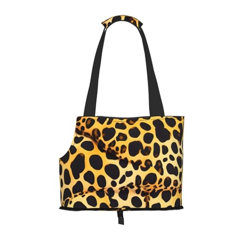 Hundetragetasche für kleine Hunde und Katzen, mit Leopardenmuster, springsicher, mit großen Taschen, Outdoor-Reisen Hundetragetasche für kleine Hunde und Katzen, mit Leopardenmuster, springsicher, mit großen Taschen, Outdoor-Reisen von KoNsev
