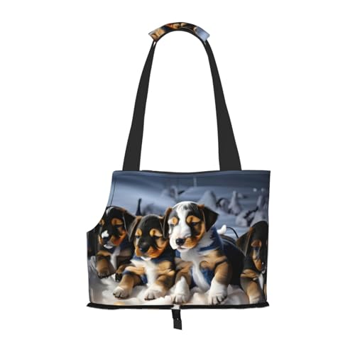 Husky Welpen-Hundetragetasche für kleine Hunde und Katzen, springsicher, mit großen Taschen, Outdoor-Reisen von KoNsev