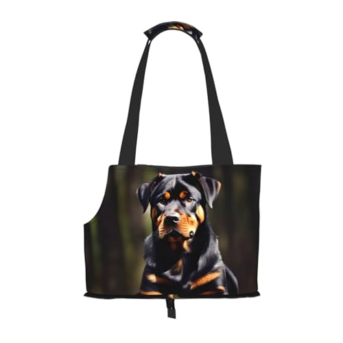 Rottweiler Hundetragetasche für kleine Hunde und Katzen, springsicher, mit großen Taschen, für Reisen im Freien Rottweiler Hundetragetasche für kleine Hunde und Katzen, springsicher, mit großen Taschen, für Reisen im Freien von KoNsev