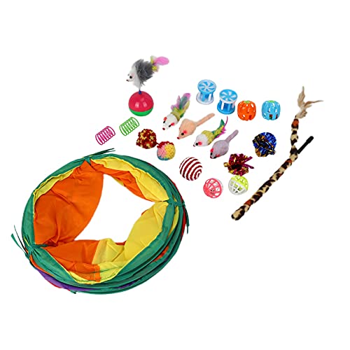 Koanhinn Spielzeug-Sortimente, zusammenklappbar, Federspielzeug, Maus, Knisterbälle von Koanhinn