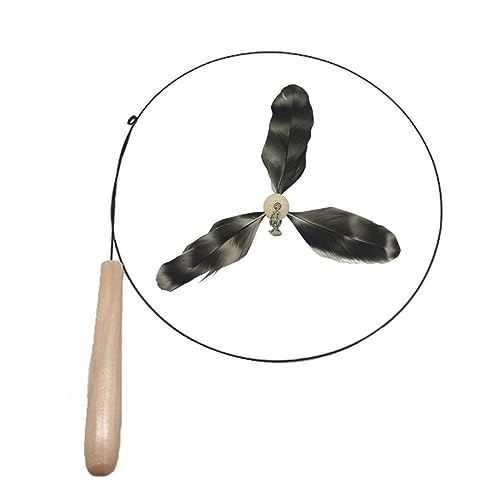 Katze Teaser Zauberstab Spielzeug mit Feder Interaktion Katze Abnehmbare Teasing Zauberstab Spielzeug Indoor CatChase Spielzeug für Langeweile Katzen Katze Teaser Zauberstab Spielzeug mit Feder Interaktion Katze Abnehmbare Teasing Zauberstab Spielzeug Indoor CatChase Spielzeug für Langeweile Katzen von Kobeleen