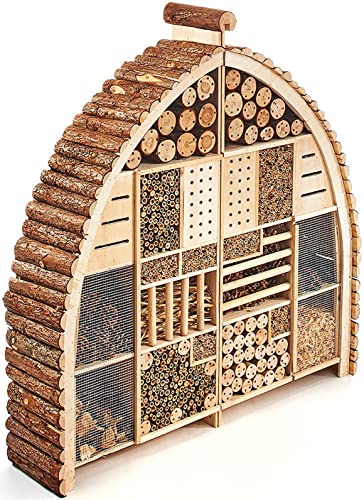 Kobolo Insektenhotel Insektenhaus Luxury XXL 101x23x109 cm in Bogenform - Zweigeteilt, Braun Kobolo Insektenhotel Insektenhaus Luxury XXL 101x23x109 cm in Bogenform - Zweigeteilt, Braun von Kobolo