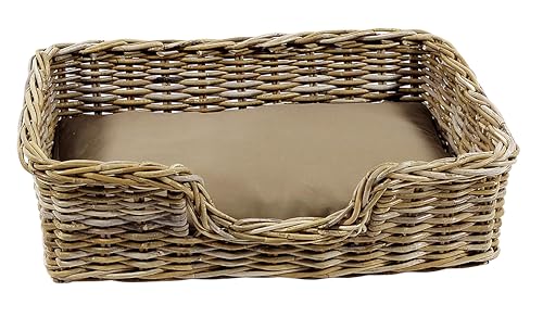 Kobolo Hundekorb Hundesofa aus stabilem Rattan geflochten inkl. Kissen 72x53x20 cm Kobolo Hundekorb Hundesofa aus stabilem Rattan geflochten inkl. Kissen 72x53x20 cm von Kobolo