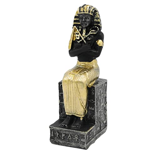 Ägypten Pharao Aquarium ägyptische Dekoration Klein Ornament Fischbecken Terrarium Deko Décor Zubehör Geschenk Dekor Dekofigur Figur Statue Skulptur (Pharaoh) von Kocris Casa