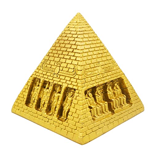 Altes Ägypten Pyramiden Terrarium Deko Aquarium Dekoration Klein Ornament Fischbecken Décor Figur Statue Skulptur Zubehör Geschenk Dekor Dekofigur (Mummy Pyramid) von Kocris Casa