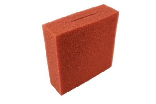 BioTec 5/10/30 Ersatzschwamm Sets passend für Oase Biotec Teichfilter/rote und Blaue Filterschwämme geschlitzt/Abmessung 25 x 25 x 8 cm/deutsche Qualität (1 x Filterschwamm rot fein 24 x 25 cm 30PPI) BioTec 5/10/30 Ersatzschwamm Sets passend für Oase Biotec Teichfilter/rote und Blaue Filterschwämme geschlitzt/Abmessung 25 x 25 x 8 cm/deutsche Qualität (1 x Filterschwamm rot fein 24 x 25 cm 30PPI) von Koi- und Bonsaipark Herdecke