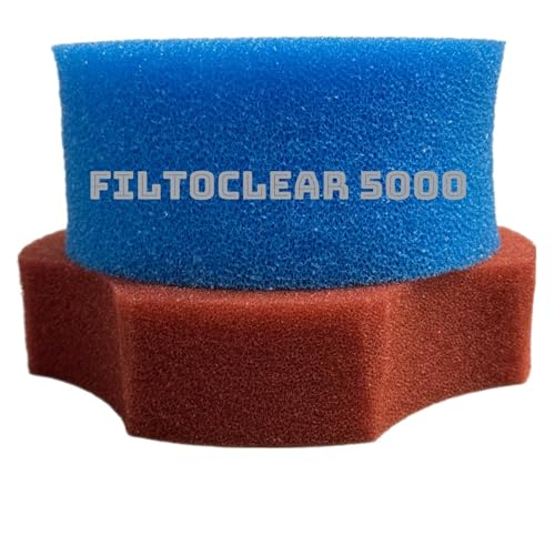 Koi- und Bonsaipark Herdecke KH Ersatzschwamm Set für Filtoclear 5000 Teichfilter Filterschwämme 1X blau/ 1X rot passend für Oase Filter Komplettset Wasseraufbereitung Filterschwamm Ersatzschwämme von Koi- und Bonsaipark Herdecke