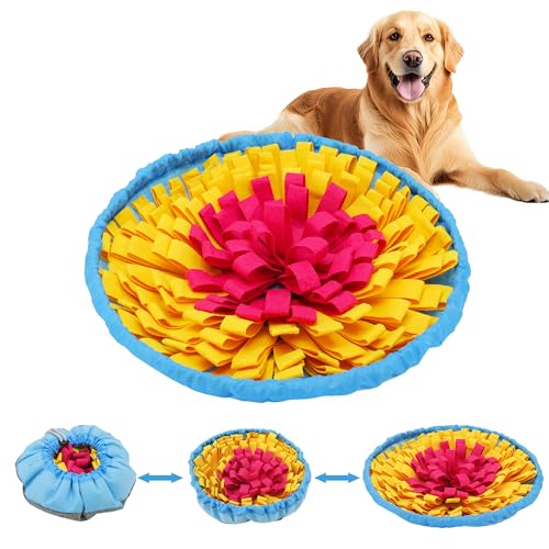 Kolamom Schnüffelmatte für Hunde Smartes Spielzeug für Hunde mit Rutschfester Oberfläche Intelligenzspielzeug für Hunde Anti-Stress-Schnüffelmatte Spielmatte für kleine und große Hunde 48 * 48cm Blau Kolamom Schnüffelmatte für Hunde Smartes Spielzeug für Hunde mit Rutschfester Oberfläche Intelligenzspielzeug für Hunde Anti-Stress-Schnüffelmatte Spielmatte für kleine und große Hunde 48 * 48cm Blau von Kolamom