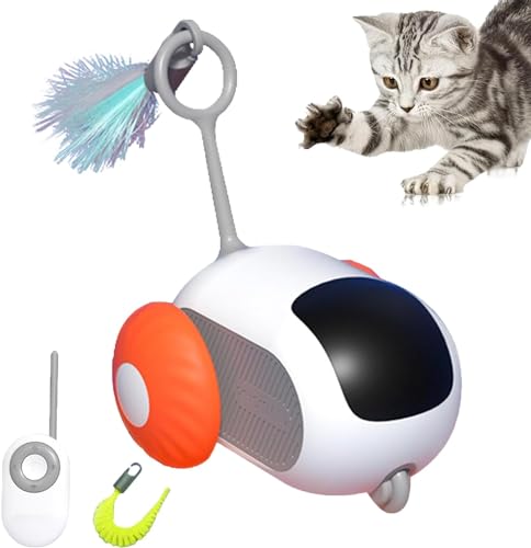 Teazys Katzenspielzeug, Turboschwanz 2.0–2024, bestes Turbo-Schwanz 2.0, Katzenspielzeug, Turbo-Schwanz-Druckknopf-Katzenspielzeug, drei Modi, interaktives Teazys Katzenspielzeug, von Kolarmo