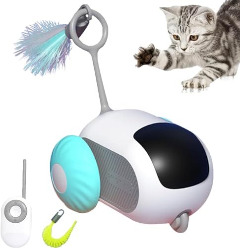 Teazys Katzenspielzeug, Turboschwanz 2.0–2024, bestes Turbo-Schwanz 2.0, Katzenspielzeug, Turbo-Schwanz-Druckknopf-Katzenspielzeug, drei Modi, interaktives Teazys Katzenspielzeug, von Kolarmo