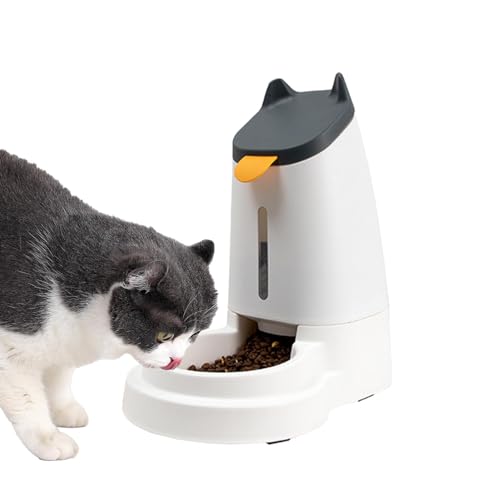 Koljkmh Automatischer Wasserspender für Haustiere, Futterspender für Katzen, Katzenfutterspender - Schwerkraftgesteuerter Futter- und Spender | Wiederverwendbarer Katzentrinkbrunnen für mittelgroße von Koljkmh