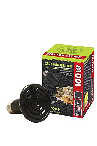 Komodo Keramik-Heizstrahler, 100 Watt, schwarz von Arcadia Euro
