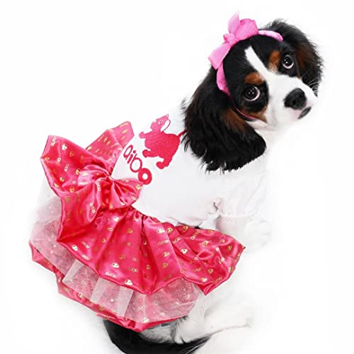 Konanmoko aibo Hunde-Kleid, Stickerei, Größe XS (US) von Konanmoko