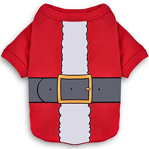 Koneseve Weihnachtliches Hundehemd und Katzenpullover – weiche Baumwolle, Weihnachtsmann-Kostüm, warmer Winter-Pyjama und Kätzchenbekleidung für kleine Hunde und Katzen, gemütliche Haustierkleidung Koneseve Weihnachtliches Hundehemd und Katzenpullover – weiche Baumwolle, Weihnachtsmann-Kostüm, warmer Winter-Pyjama und Kätzchenbekleidung für kleine Hunde und Katzen, gemütliche Haustierkleidung von Koneseve