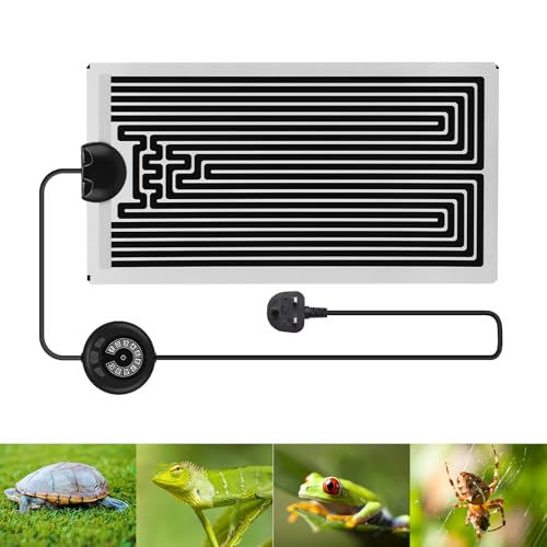 Heizmatte für Reptilien, 14 W, Reptilien-Vivarium, Heizmatten mit 10 Temperaturstufen, abnehmbare Untertank-Terrarium-Heizmatten für Reptilien, Schildkröte, Schlange, Eidechse, Gecko, Spinne (15 x Heizmatte für Reptilien, 14 W, Reptilien-Vivarium, Heizmatten mit 10 Temperaturstufen, abnehmbare Untertank-Terrarium-Heizmatten für Reptilien, Schildkröte, Schlange, Eidechse, Gecko, Spinne (15 x von Konesky