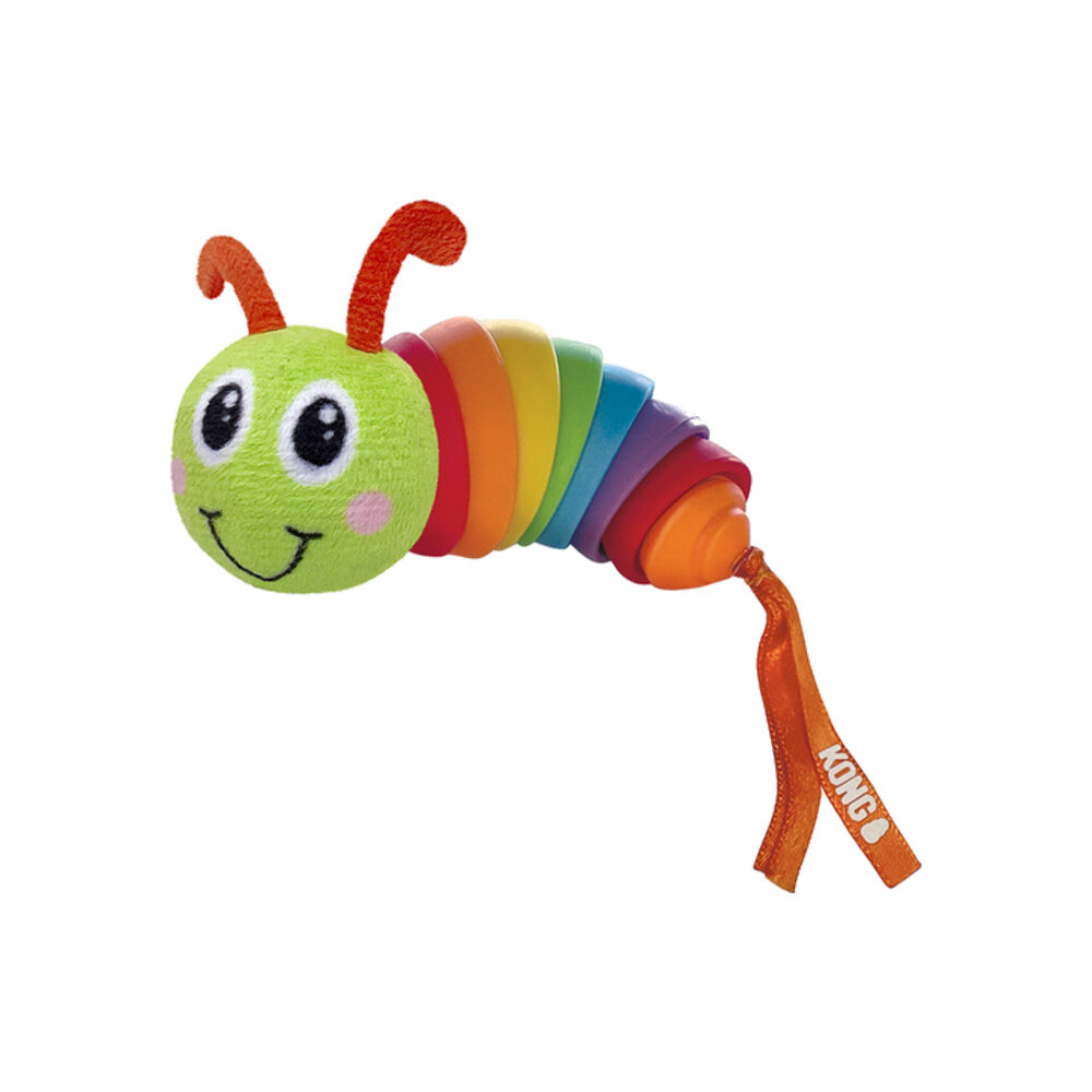 KONG Bat-A-Bout Clackz Caterpillar von Kong