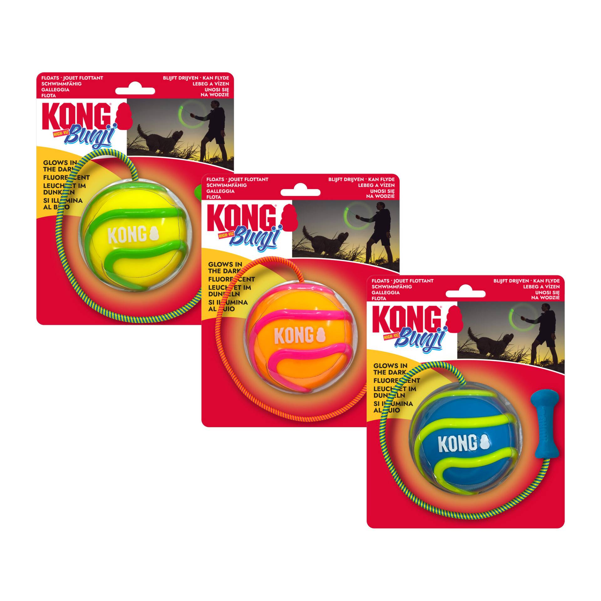 KONG Bunji High-Viz Ball von Kong