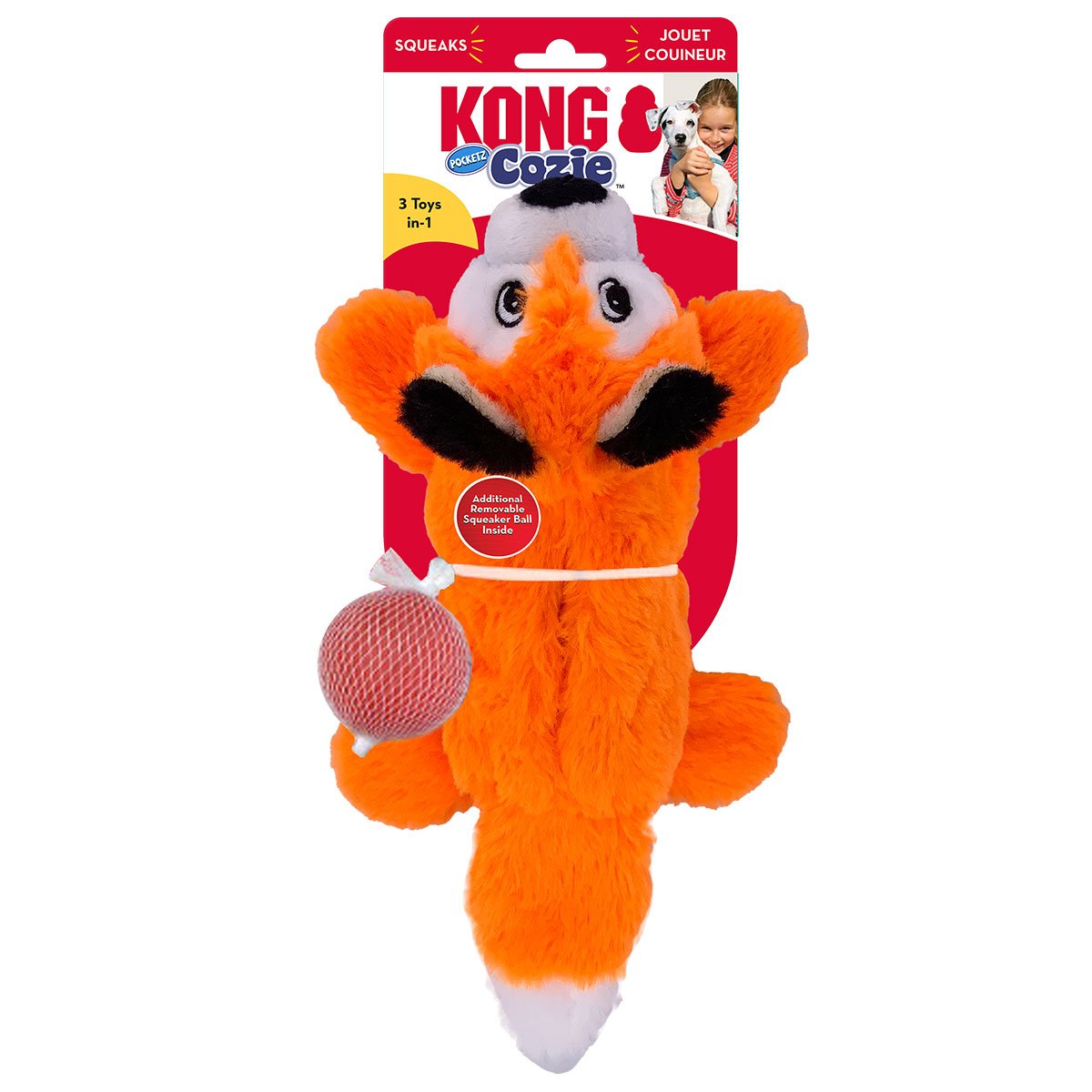 KONG Cozie Pocketz Fox von Kong
