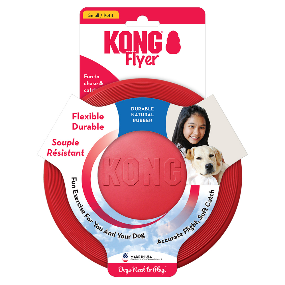 KONG Flyer Hundefrisbee - Sparset: 2 Stück Gr. S: Ø 18 cm von Kong