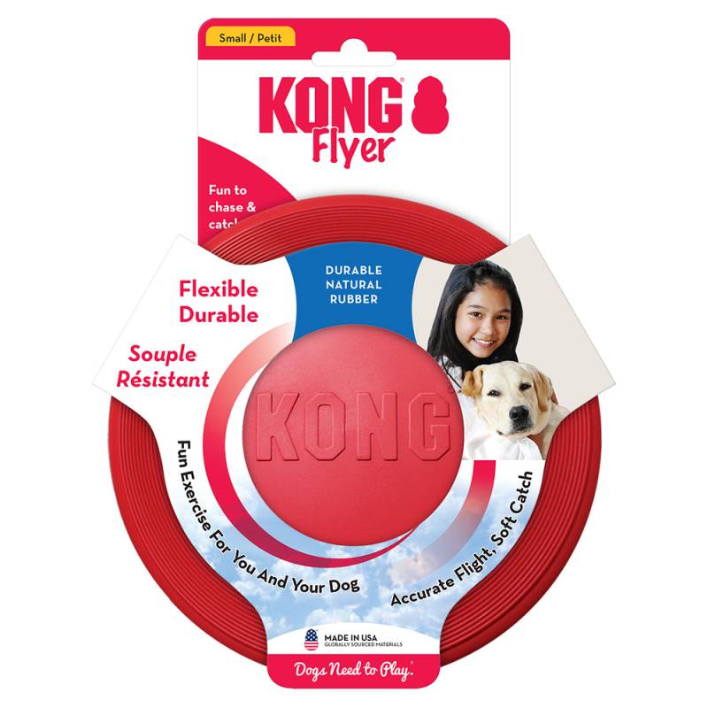 KONG Flyer Hundefrisbee - Sparset: 2 Stück Gr. S: Ø 18 cm von Kong