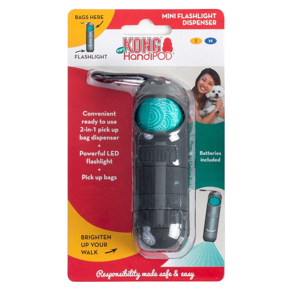 KONG HandiPOD Mini Kotbeutelspender & Taschenlampe - inkl. 1 Rolle Kotbeutel KONG HandiPOD Mini Kotbeutelspender & Taschenlampe - inkl. 1 Rolle Kotbeutel von Kong