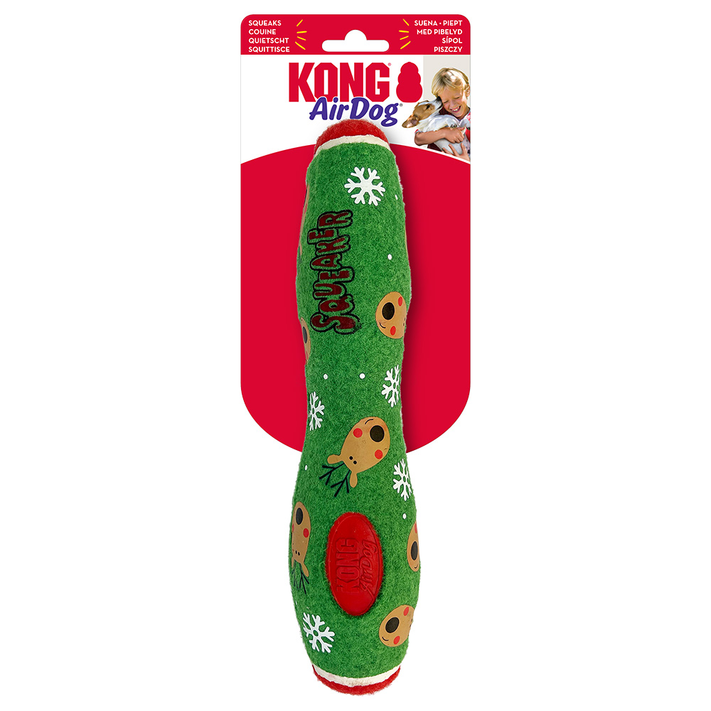 KONG Holiday AirDog® Squeaker Stick - ca. L 28 x Ø 6 cm von Kong