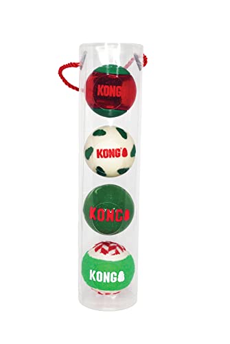 KONG - Holiday Occasions Balls 4-Pack M 25X7X7Cm von KONG
