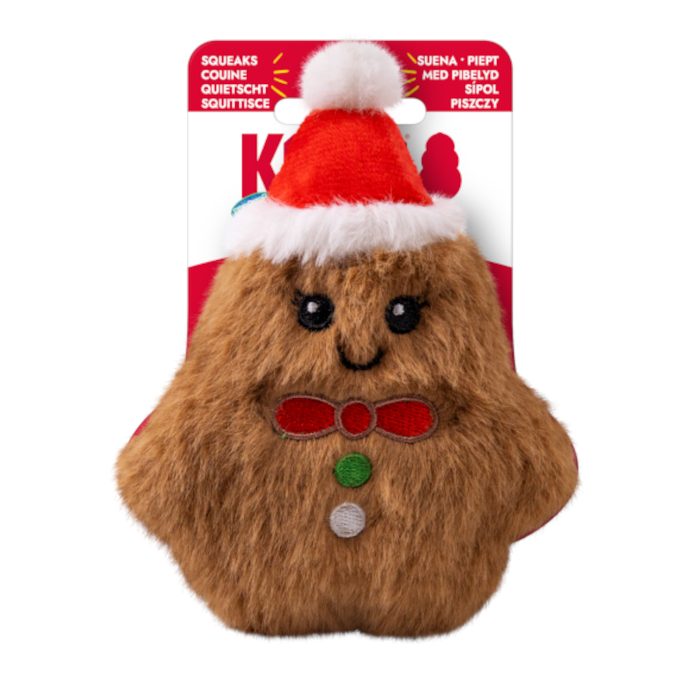 KONG Holiday Snuzzles Mini Lebkuchenmann - Größe XS: L 14 x B 10 x H 4 cm KONG Holiday Snuzzles Mini Lebkuchenmann - Größe XS: L 14 x B 10 x H 4 cm von Kong