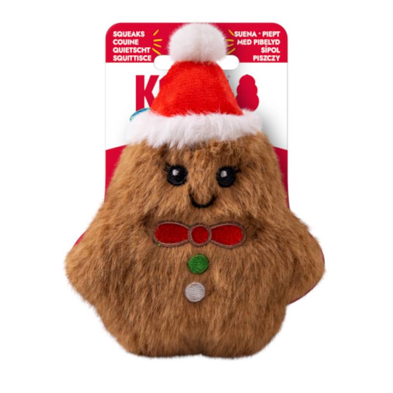 KONG Holiday Snuzzles Mini Lebkuchenmann - Größe XS: L 14 x B 10 x H 4 cm KONG Holiday Snuzzles Mini Lebkuchenmann - Größe XS: L 14 x B 10 x H 4 cm von Kong