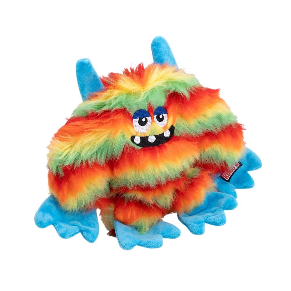 KONG Hunde-Plüschspielzeug Frizzle Zazzle bunt, Maße: ca. 22 x 24 cm von Kong