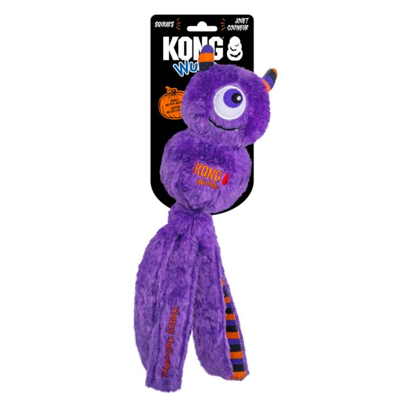 KONG Hundespielzeug Wubba® Halloween-Monster, lila - ca. L 37 x B 9 x H 9 cm von Kong