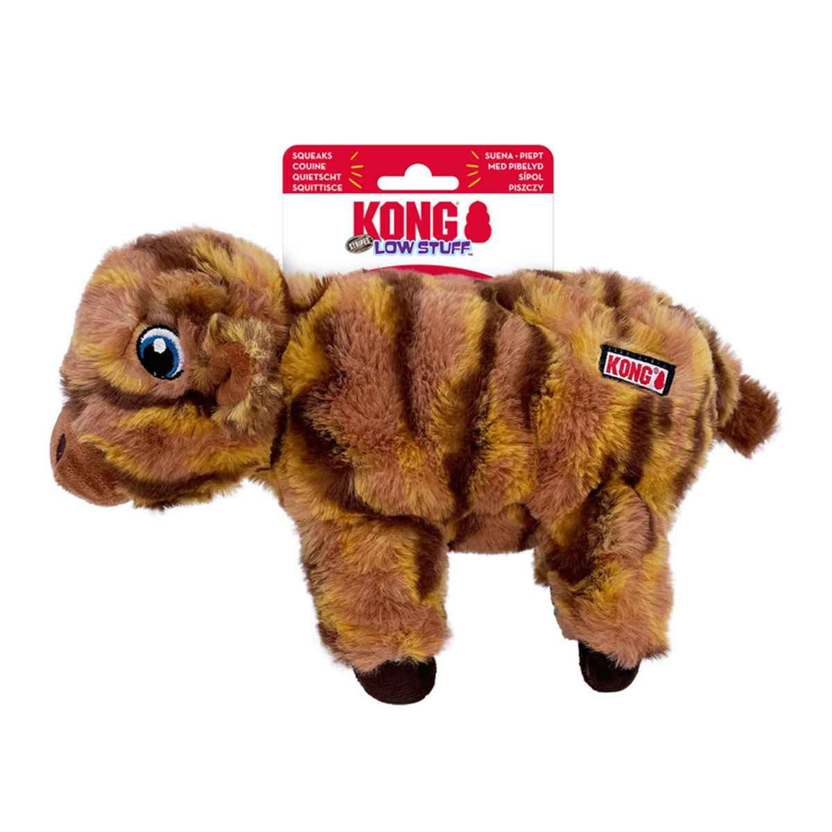 KONG Low Stuff Stripes Kuh Hundespielzeug M von Kong