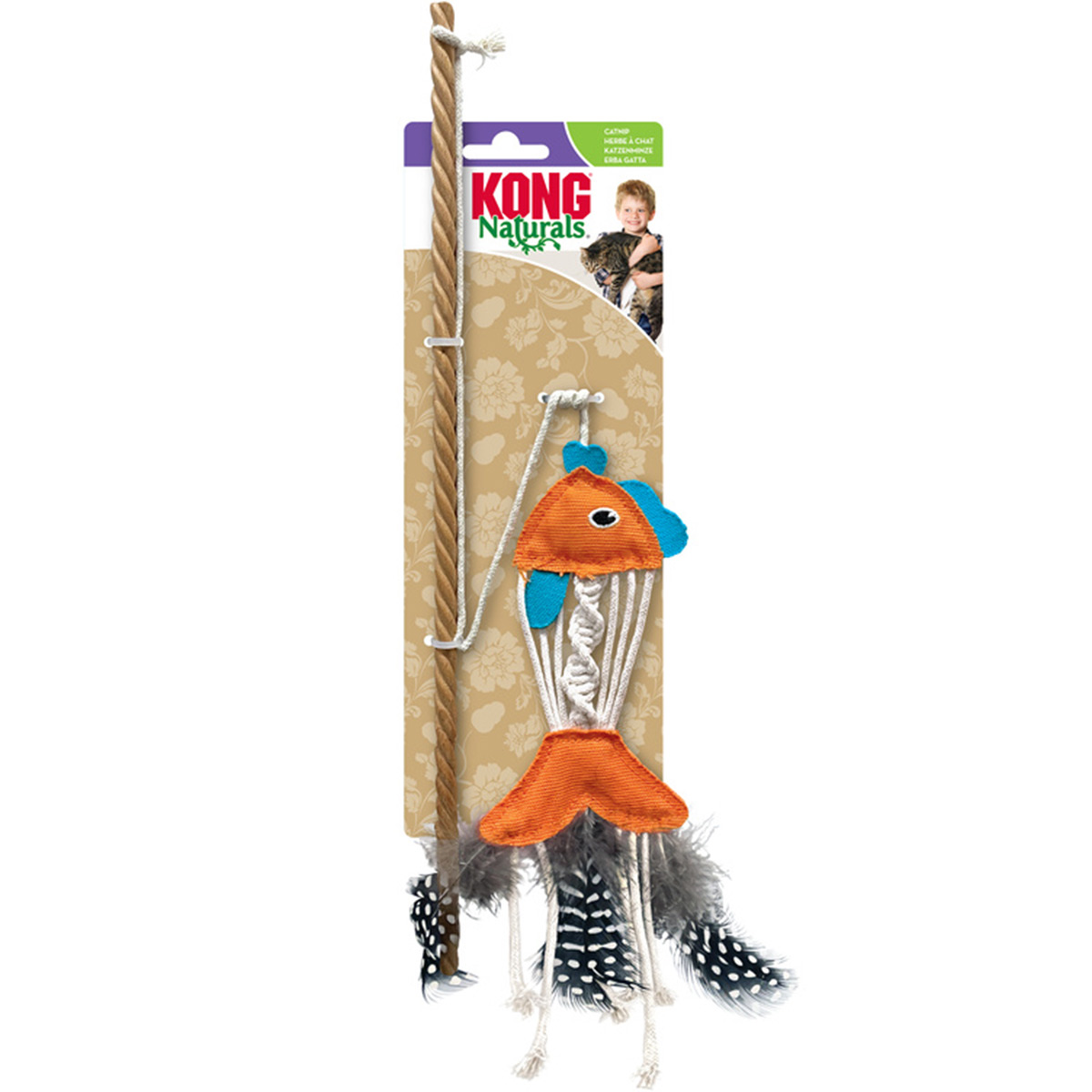 KONG Naturals Teaser Fisch mit Katzenminze von Kong