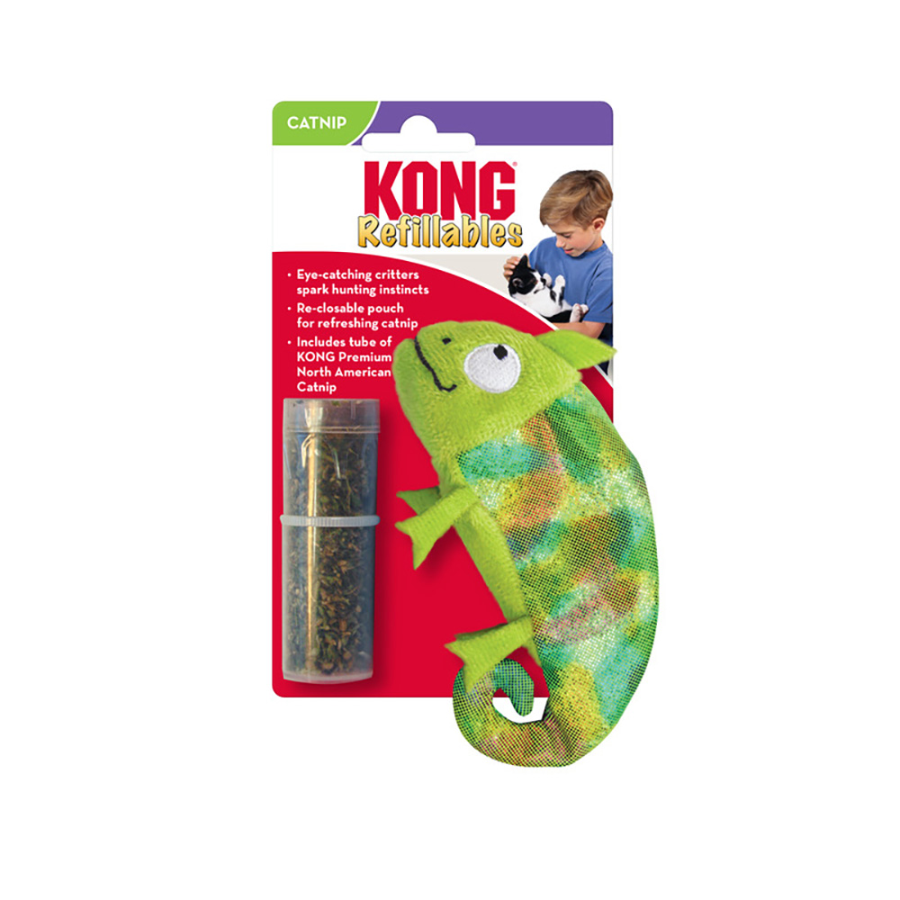 KONG Refillables Katzenspielzeug Chameleon - 1 Stück von Kong