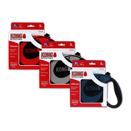 KONG Retractable Leash Ultimate - Rot von Kong