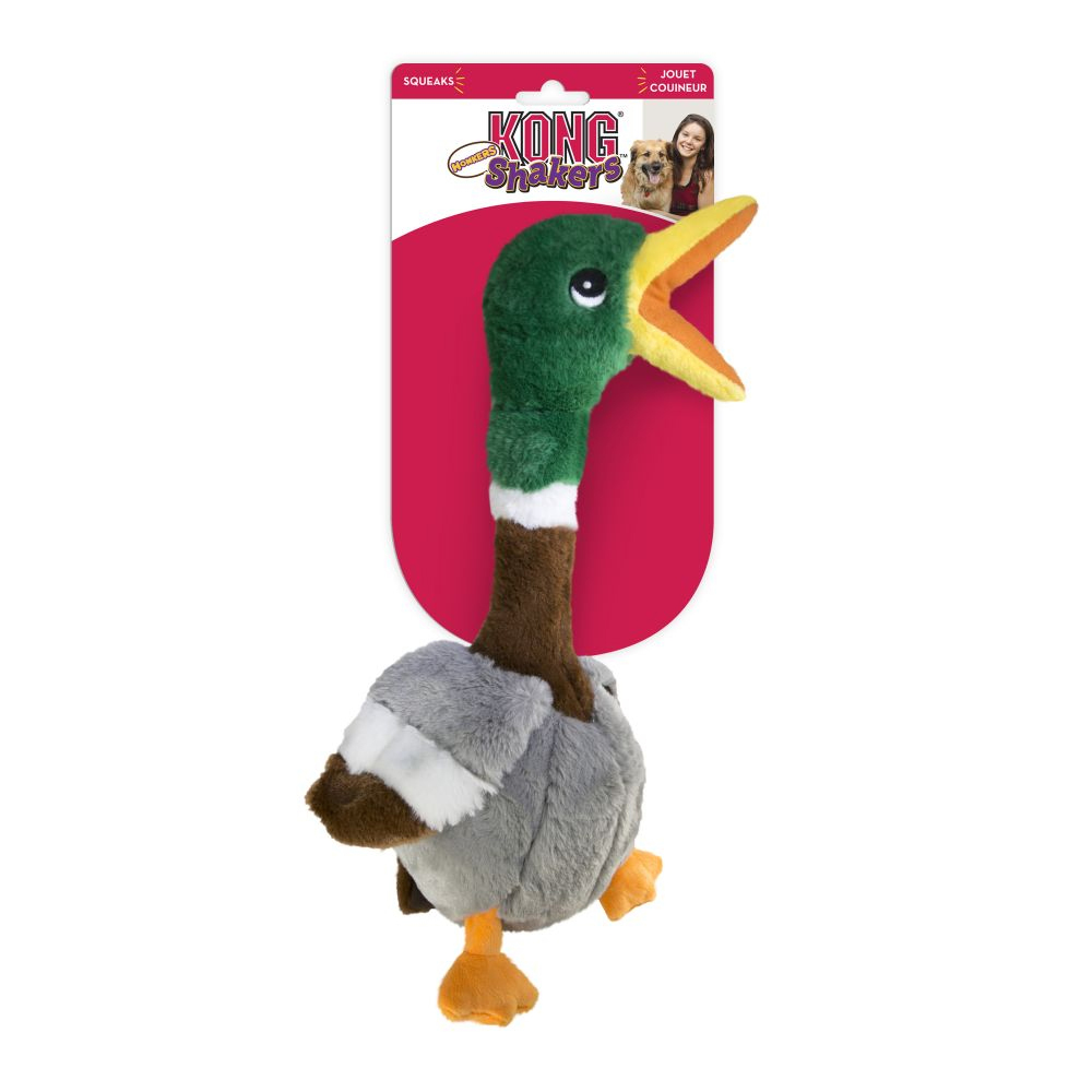 KONG Shakers Honkers Duck - Größe L: L 18 x B 15 x H 46 cm von Kong