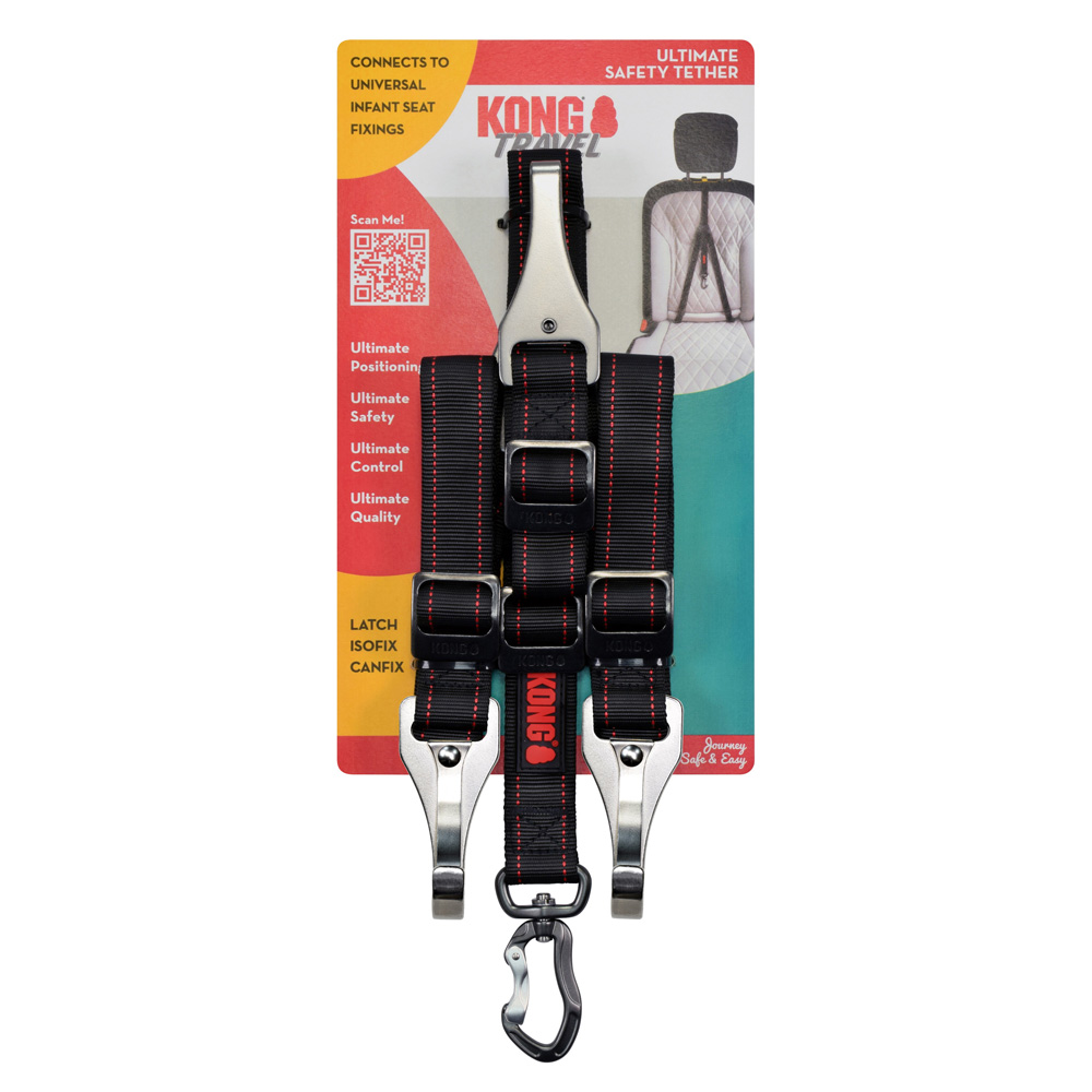 KONG Travel Ultimative Sicherheitsleine fürs Auto - ca. 79 - 126 cm lang, 3,8 cm breit KONG Travel Ultimative Sicherheitsleine fürs Auto - ca. 79 - 126 cm lang, 3,8 cm breit von Kong