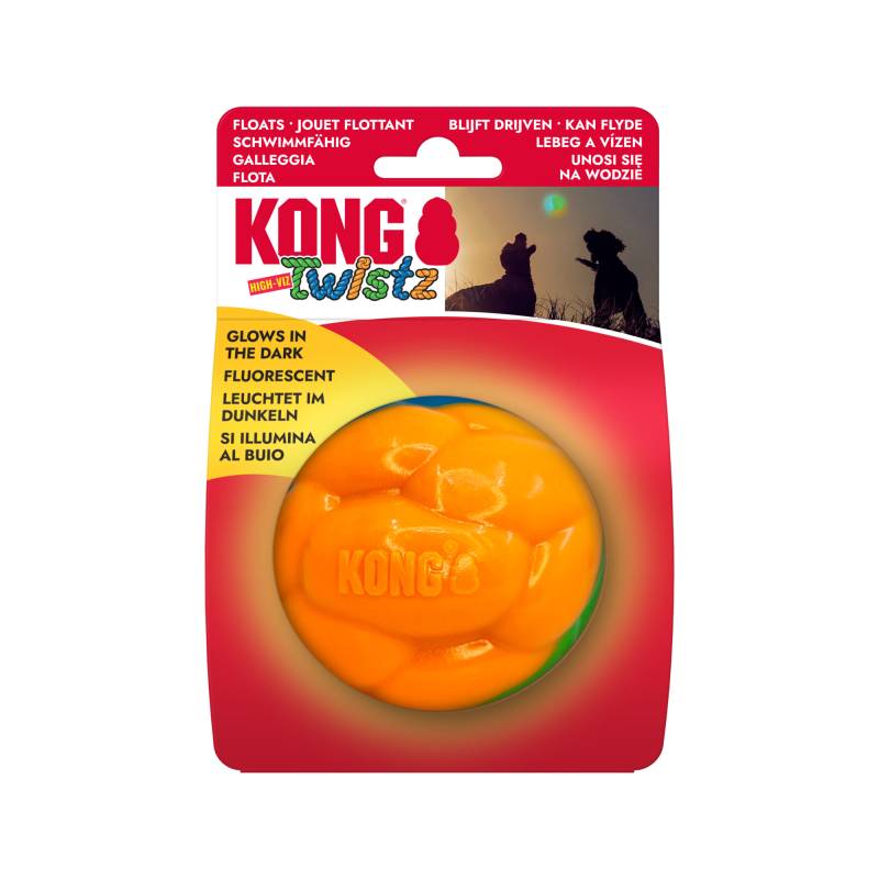 KONG Twistz High-Viz Ball von Kong